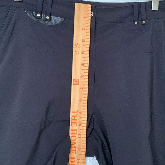 Jamie Sadock Black Capri Pants with Gold Accent Pockets Women’s Size 12 - Picture 6 of 10